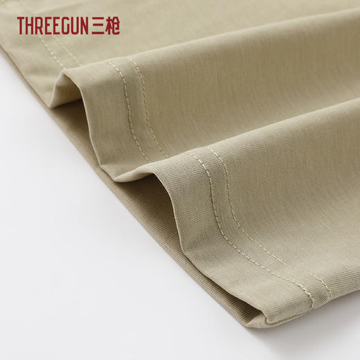 Threegun三枪 莱赛尔圆领连袖长裤女家居套-T80159D01 商品图1