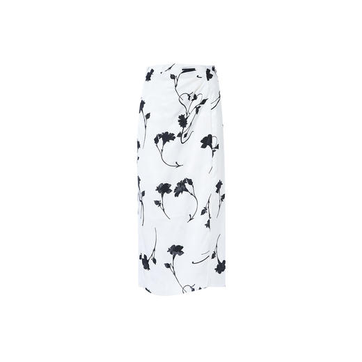 EITIE爱特爱开叉高腰包臀显瘦印花半身裙夏季新款8206909 商品图5