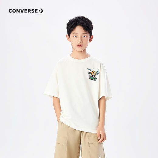 CONVERSE 夏 大童小童 儿童童装T恤 CNVB-TE-K571 商品图2
