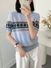 女装26春夏新品圆领小格图天丝短袖2291-6702 商品缩略图1