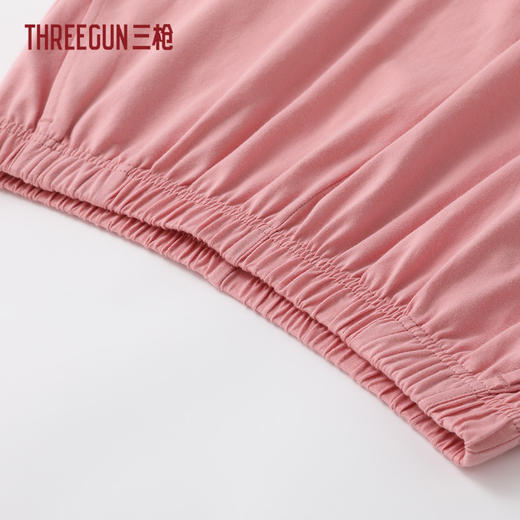 Threegun三枪 彩条冰泉棉短袖中裤bra女家居套-T80157D02 商品图2