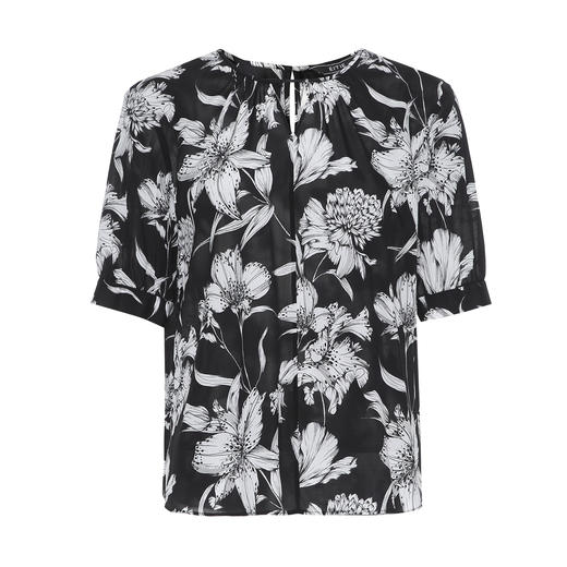 EITIE爱特爱气质直筒显瘦百搭通勤印花上衣夏季新款8213914 商品图5