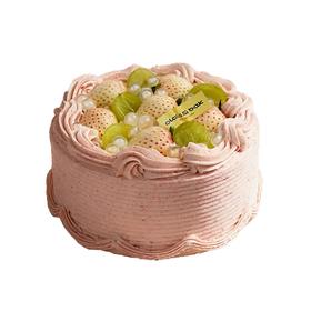 白草莓青提树莓抹茶蛋糕