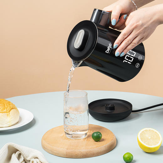 Debo德铂-多瑞特电热水壶0.8L 自上而下循环加热 快速煮沸不久侯 商品图2