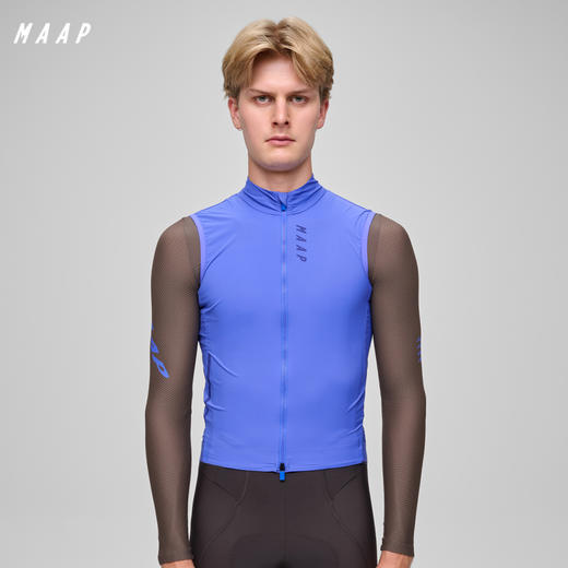 MAAP 男士 Flow 系列 防风骑行马甲 静谧蓝 商品图0