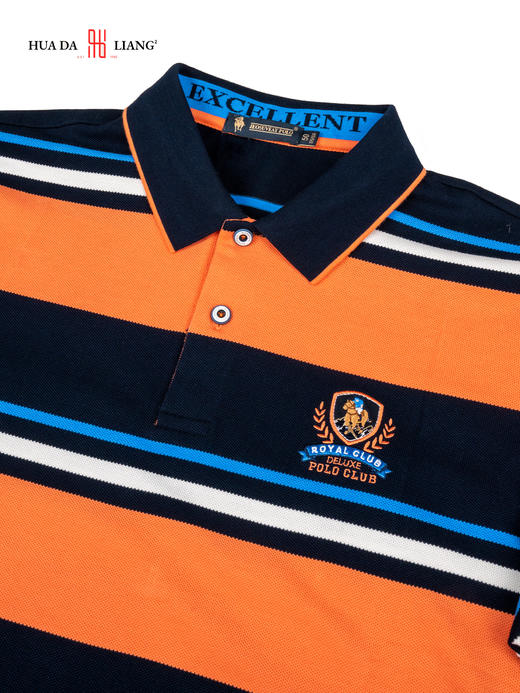 男装26春夏新品反领polo条纹短袖2294-88002 商品图3