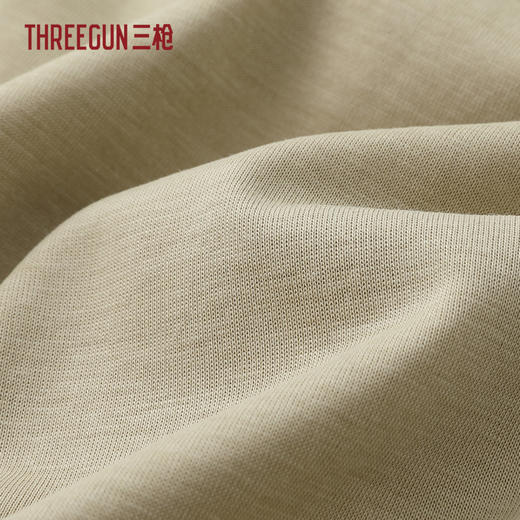 Threegun三枪 莱赛尔圆领连袖长裤女家居套-T80159D01 商品图3