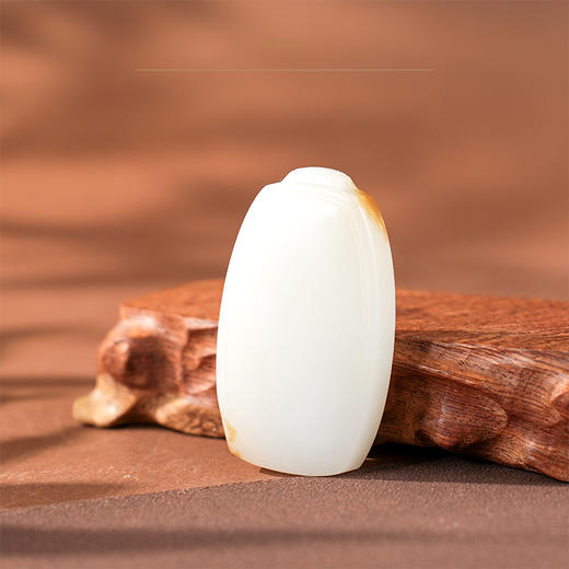 【上谦】糖羊脂玉平安无事牌 商品图4