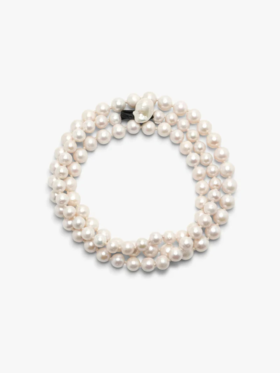 订购8周到｜MONIES-Mint-Astree 巴洛克珍珠 淡水珍珠 皮革 项链［丹麦设计师］