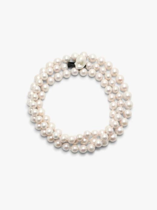 订购8周到｜MONIES-Mint-Astree 巴洛克珍珠 淡水珍珠 皮革 项链［丹麦设计师］ 商品图0