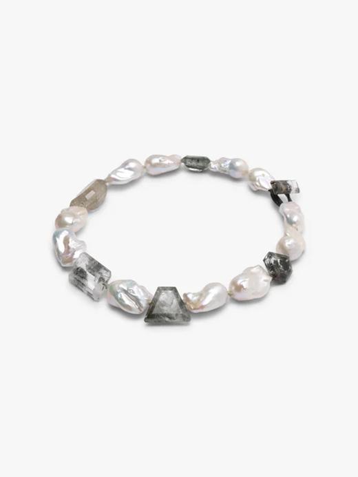 订购8周到｜MONIES-OOAK-水晶 巴洛克珍珠 棉线 皮革 项链［丹麦设计师］ 商品图1