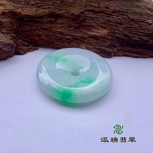 派瑞翡翠 翡翠平安扣 糯种 飘花 商品图3