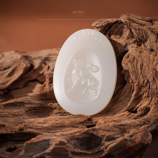 【富魁】羊脂白玉牛牌 商品图3