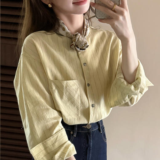 【预售7天】良木礼亚麻衬衫(1752） 商品图3