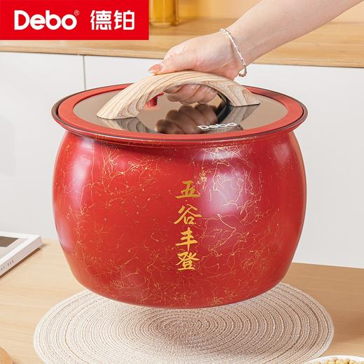 Debo德铂-五谷丰登米桶12L 随心所装 可装多种杂粮（配量米器） 商品图4