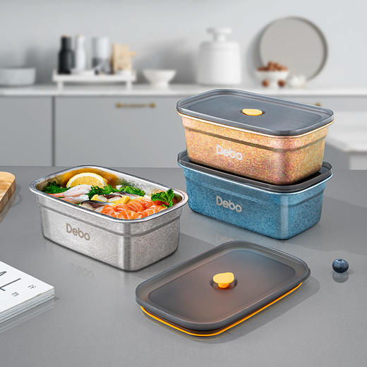Debo德铂-阿加莎钛饭盒1000ml 无重金属拒绝发霉 不串味无异味持久保鲜 商品图0