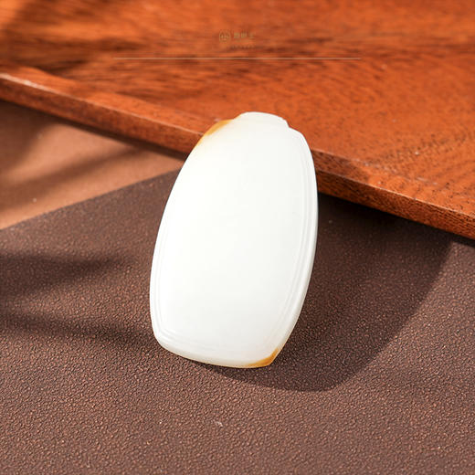 【上谦】糖羊脂玉平安无事牌 商品图5