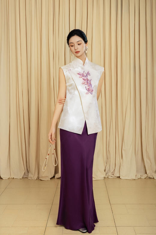 廷前观棠 | 涉江吟铜氨丝半裙 商品图0