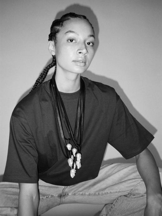 订购8周到｜MONIES-Mint-Albea 巴洛克珍珠 橡木 皮革 项链［丹麦设计师］ 商品图1