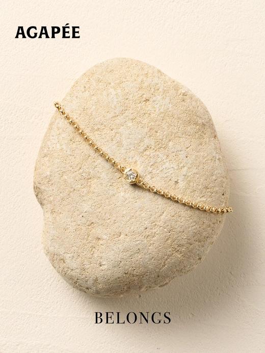 北京仓｜Agapee-ADA-金色 不规则 钻石 手链［法国设计师］ 商品图2