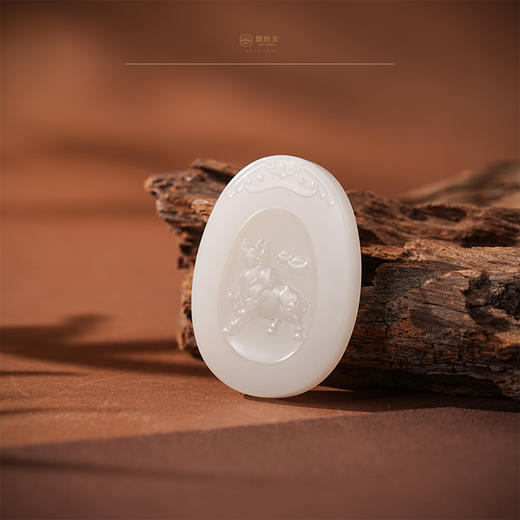 【富魁】羊脂白玉牛牌 商品图5