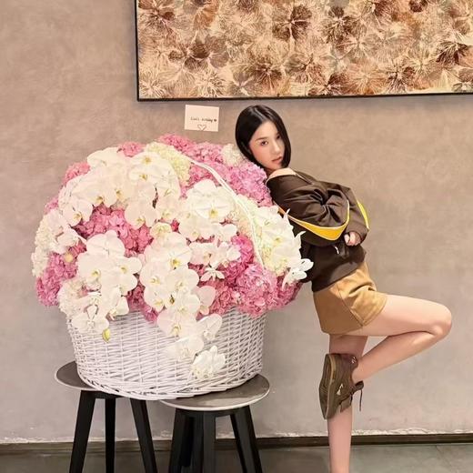 特大号花篮 手工编织柳编花篮 商品图0