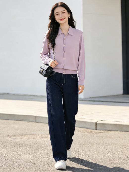 爆款预售  臣禾	【三好裤】撞色明线仿牛仔裤垂感休闲裤	JZ253060103 商品图11