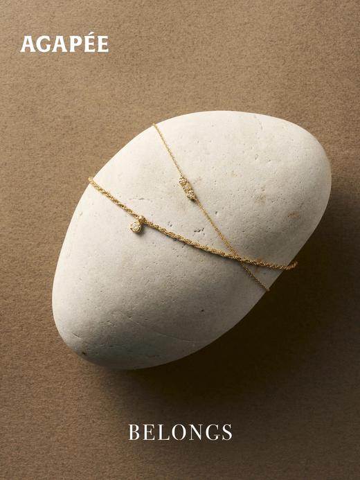 北京仓｜Agapee-ELINA-不规则 钻石 条形 吊坠 项链［法国设计师］ 商品图2