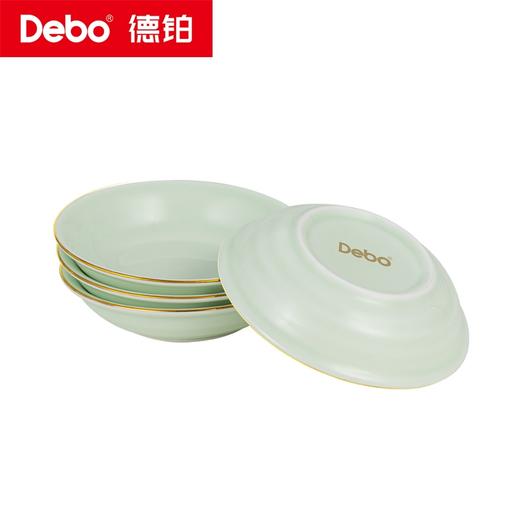 Debo德铂-维多拉陶瓷套装 轻奢金边40件套 简约素雅高温烧而成不易刮花 商品图12