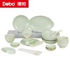 Debo德铂-维多拉陶瓷套装 轻奢金边40件套 简约素雅高温烧而成不易刮花 商品缩略图8
