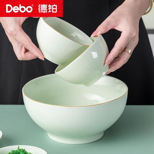 Debo德铂-维多拉陶瓷套装 轻奢金边40件套 简约素雅高温烧而成不易刮花 商品图5