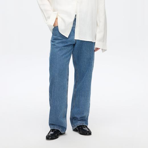 Oneup直筒洗水蓝牛仔裤 商品图3