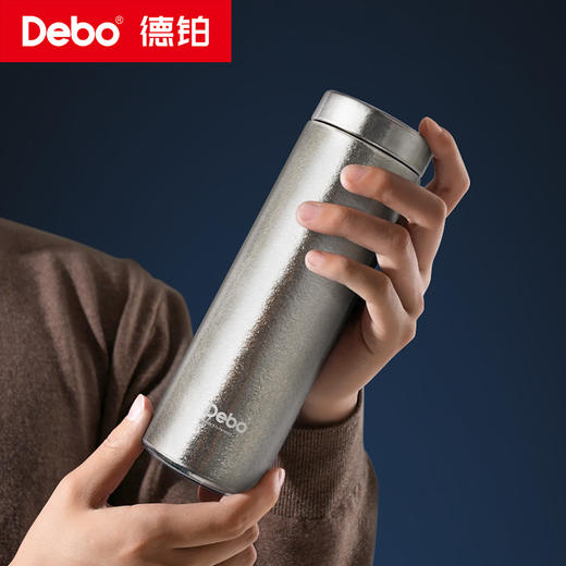 Debo德铂-泰莎 奥顿 格伦尼 阿莱特钛保温杯 创新专利设计 内外纯钛Hold住冷热（配茶隔） 商品图2