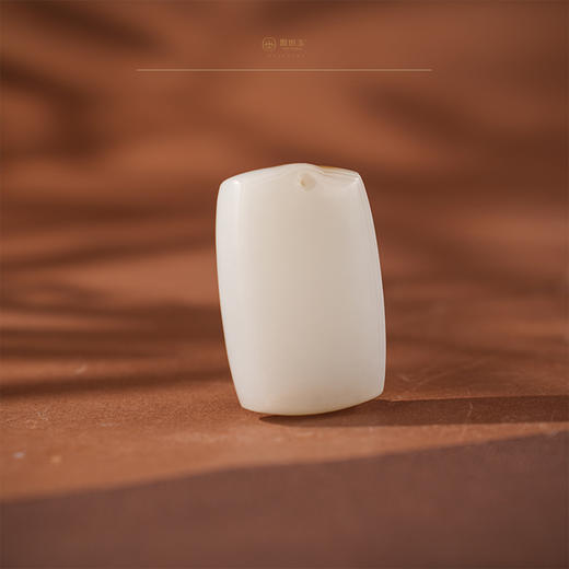 【吉令】羊脂白玉平安无事牌 商品图2