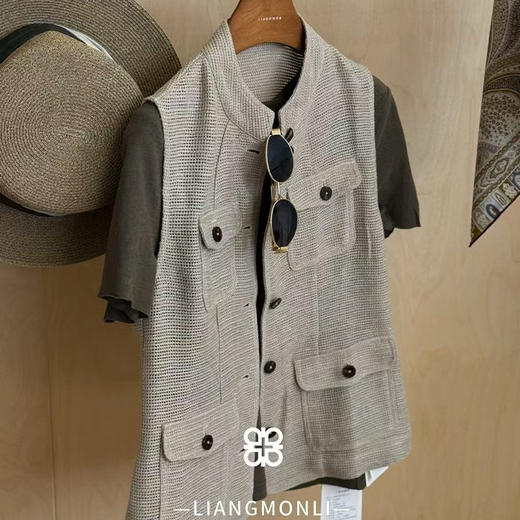 【预售7天】良木礼亚麻马甲（0113） 商品图0