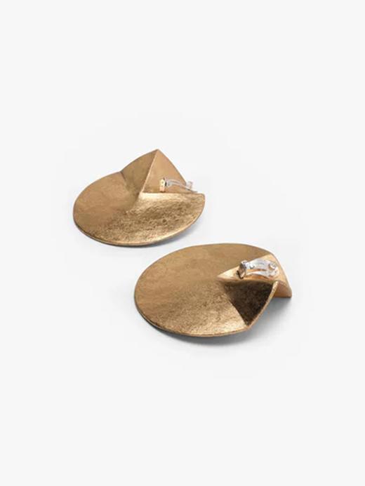 订购8周到｜MONIES-Nomi-相思木 金箔 珠宝级合金镀银 耳夹（无需耳洞）［丹麦设计师］ 商品图2