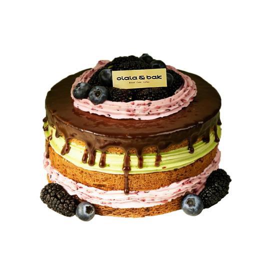 桑葚蓝莓抹茶巧克力蛋糕 商品图0