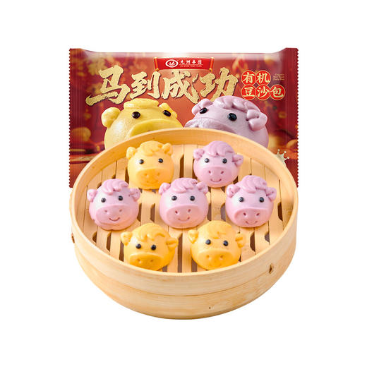 马到成功有机豆沙包  216g/袋 （6只） 全国配送（偏远地区除外） 商品图0