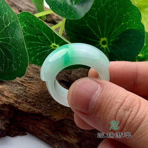 派瑞翡翠 翡翠戒指 糯种 飘花 商品图2