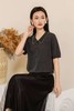女装26春夏新品反领天丝针织短袖2290-20669 商品缩略图3