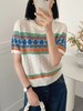 女装26春夏新品圆领小格图天丝短袖2291-6702 商品缩略图0