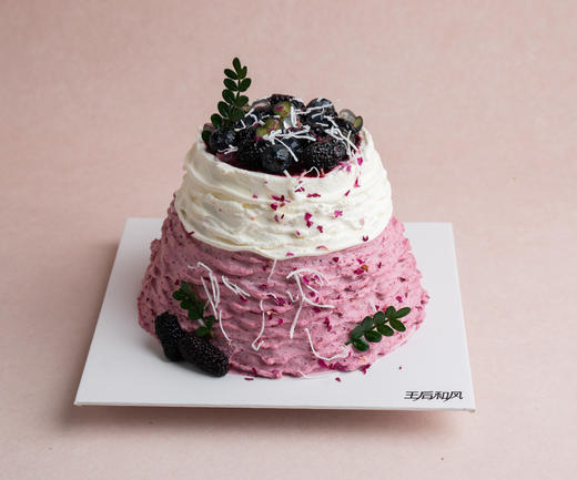 【桑野雪峰】手工熬制桑葚酱+应季桑葚+血糯米+可可戚风胚（提前一天预定） 商品图0