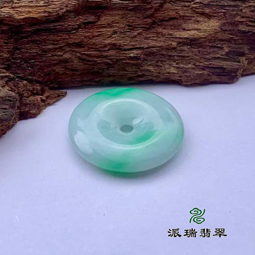 派瑞翡翠 翡翠平安扣 糯冰种 飘花 商品图3