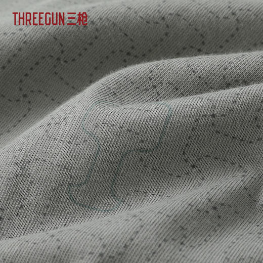 Threegun三枪 水柔棉翻领开襟短袖长裤男家居套-T80136D01 商品图2