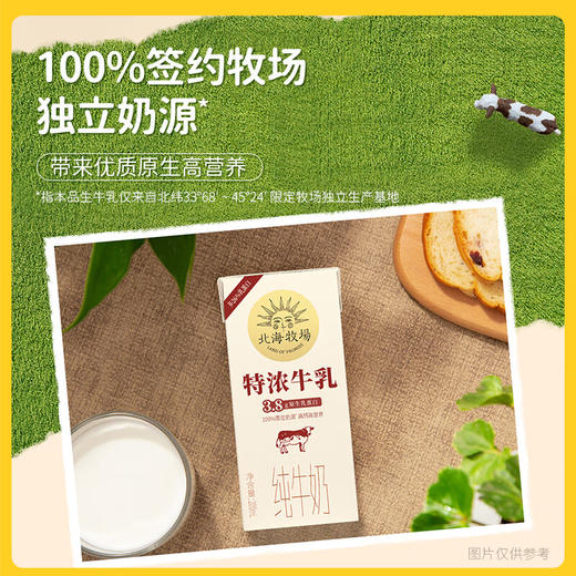 【分仓直发包邮】北海牧场特浓牛乳纯牛奶200ml*12盒 商品图3