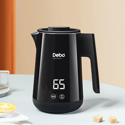 Debo德铂-多瑞特电热水壶0.8L 自上而下循环加热 快速煮沸不久侯 商品图4