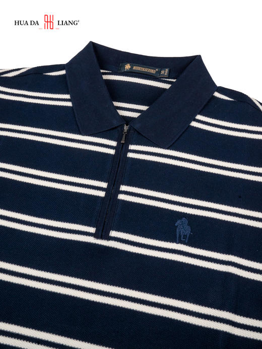 男装26春夏新品反领polo条纹短袖2294-88011 商品图3