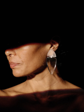 订购8周到｜MONIES-Fira-亚克力 珠宝级合金镀银 耳夹（无需耳洞）［丹麦设计师］