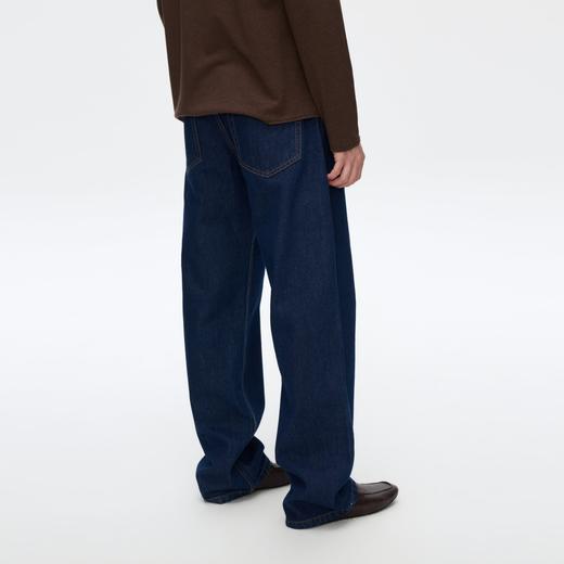 Oneup直筒复古蓝牛仔裤 商品图3