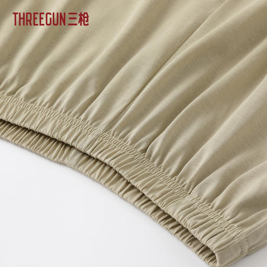 Threegun三枪 莱赛尔圆领连袖长裤女家居套-T80159D01 商品图2